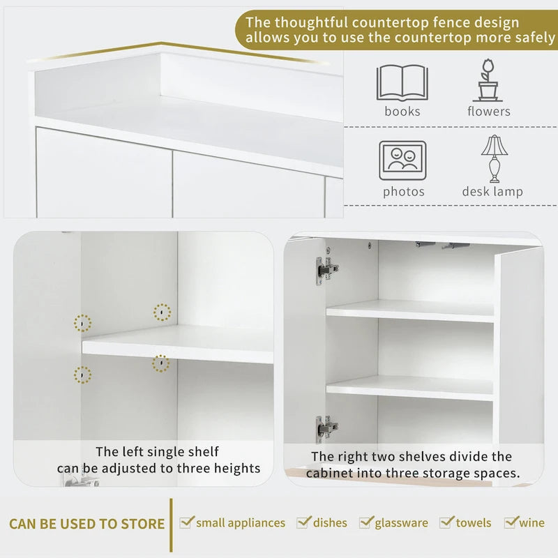 Sideboard Elegant Buffet Cabinet with Large Storage Space