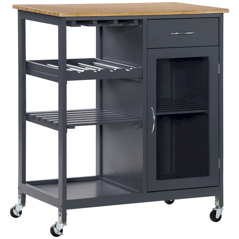 Utility Kitchen Cart, Rolling Kitchen Island Storage Trolley