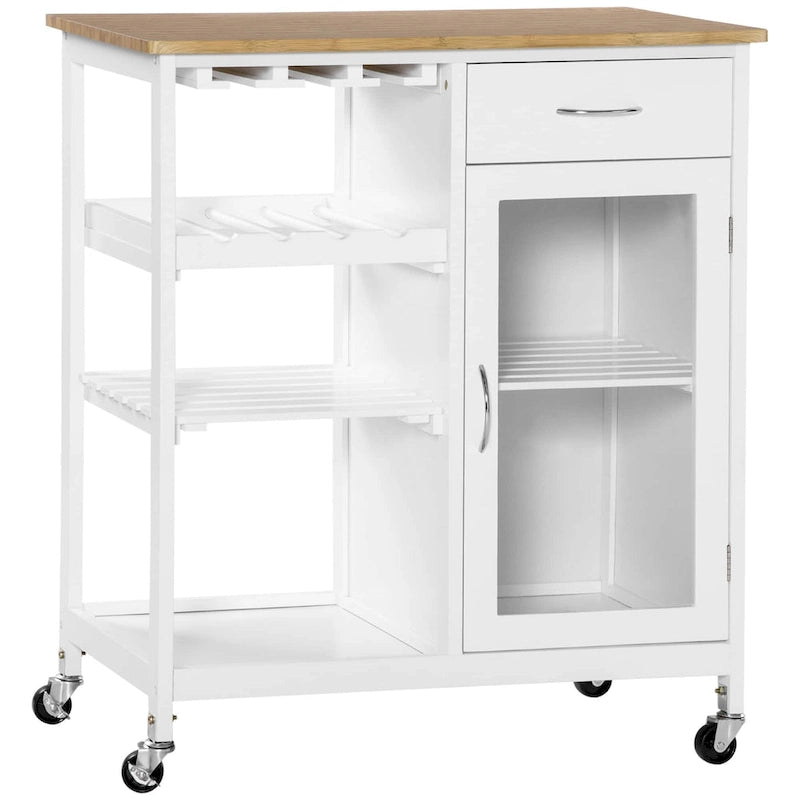 Utility Kitchen Cart, Rolling Kitchen Island Storage Trolley