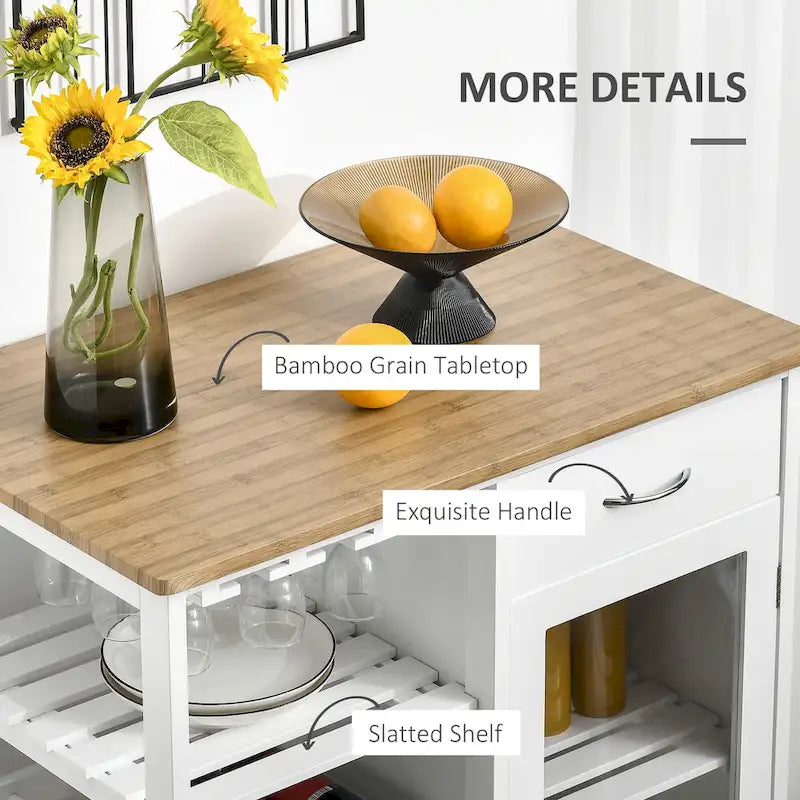 Utility Kitchen Cart, Rolling Kitchen Island Storage Trolley