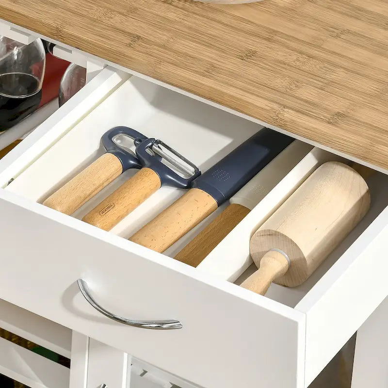 Utility Kitchen Cart, Rolling Kitchen Island Storage Trolley