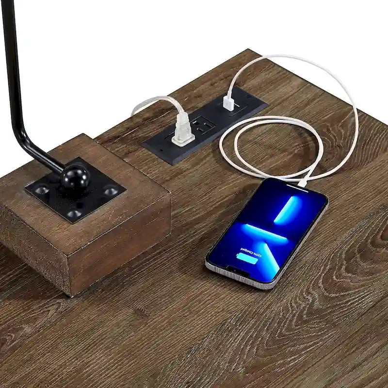 Hinesburg 35 in. Writing Desk with USB Charger