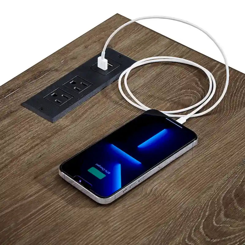 Hinesburg 35 in. Writing Desk with USB Charger