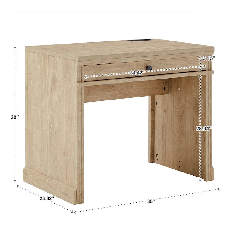 Hinesburg 35 in. Writing Desk with USB Charger