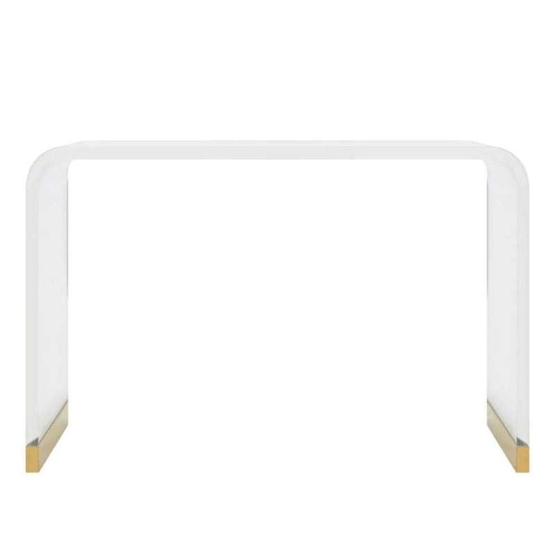 Acrylic Gold Console Table
