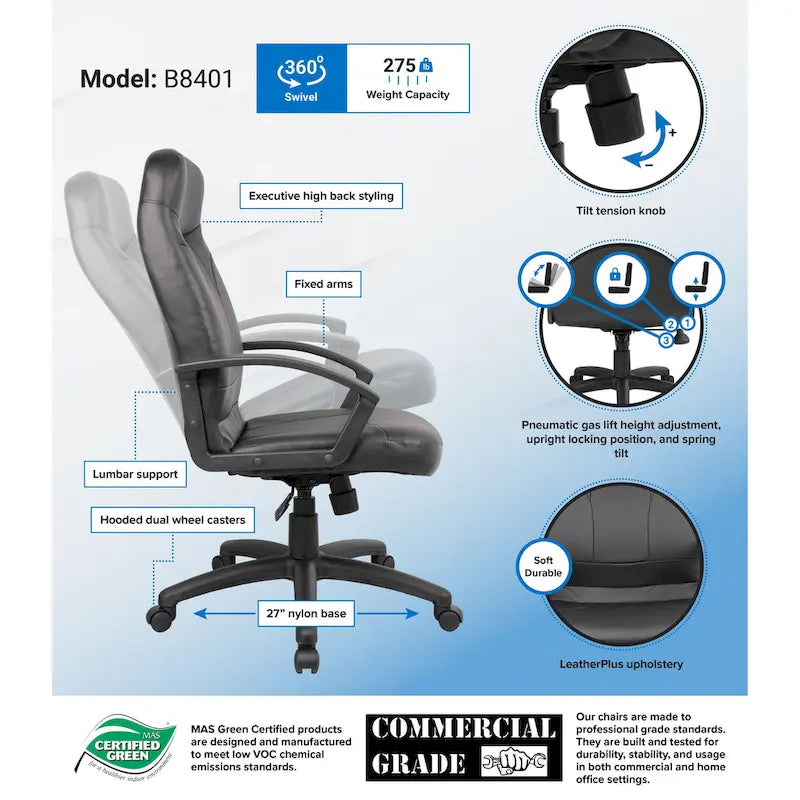 High Back LeatherPlus Executive Chair