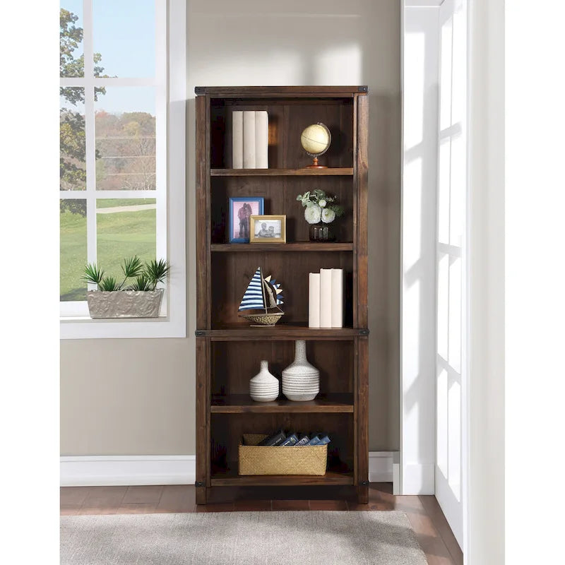 72-Inch Bookcase with Adjustable Shelves