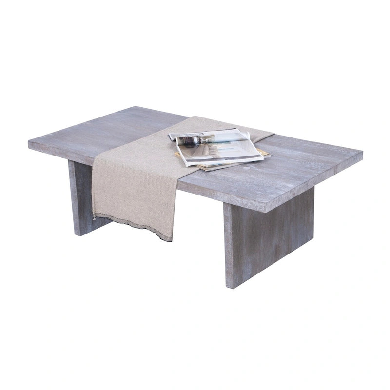 Mid-Century Rectangular Coffee Table - 47Wx26Dx16H