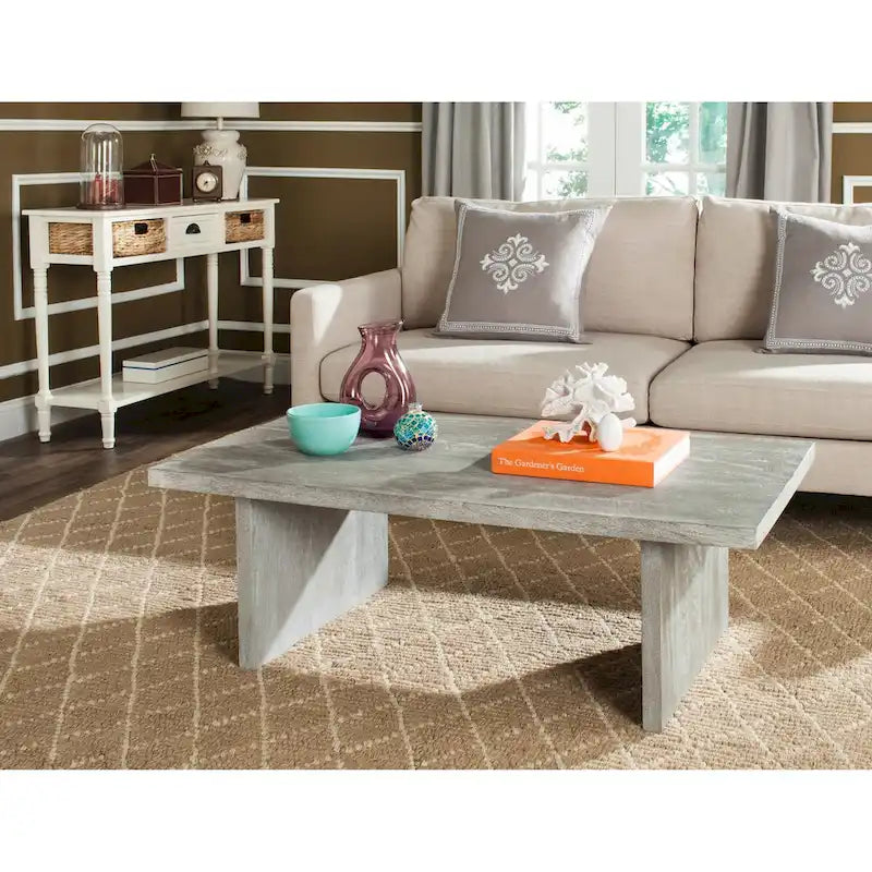 Mid-Century Rectangular Coffee Table - 47Wx26Dx16H