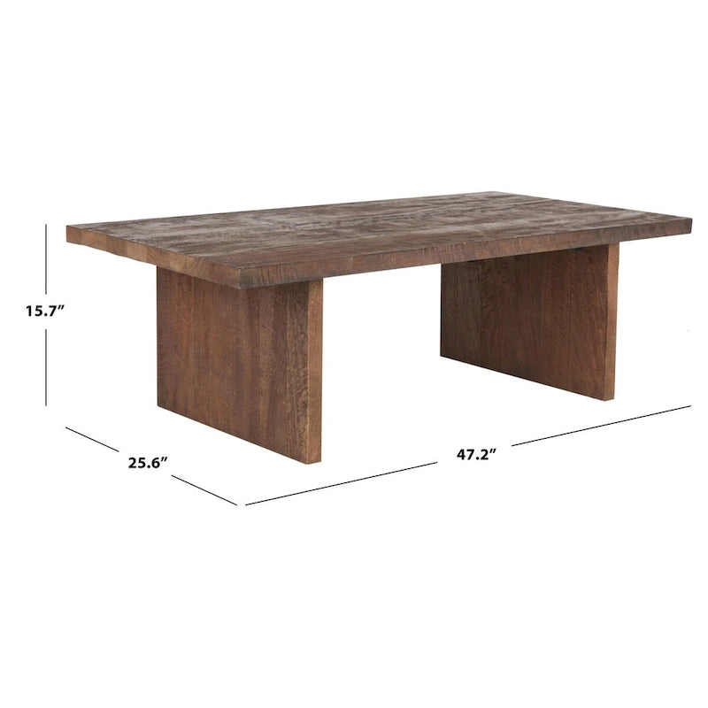 Mid-Century Rectangular Coffee Table - 47Wx26Dx16H