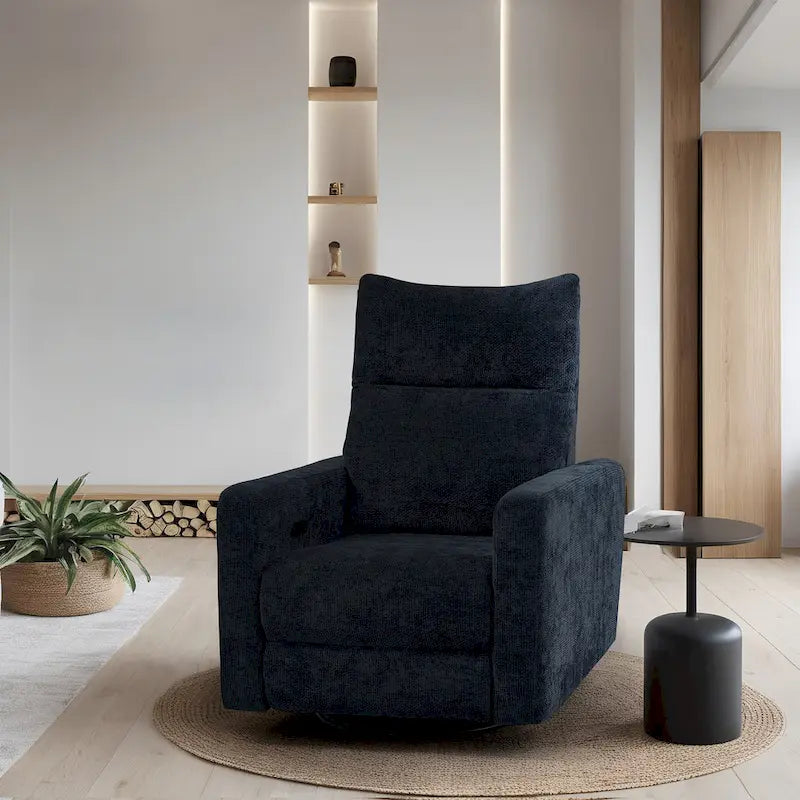 33.5-Inch Power Swivel Glider Recliner with USB Charger