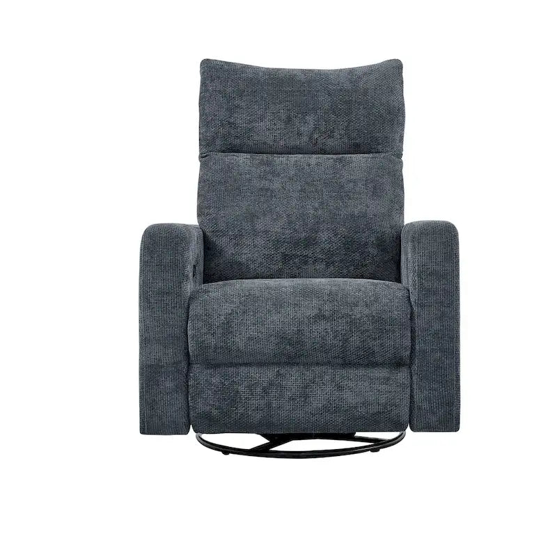 33.5-Inch Power Swivel Glider Recliner with USB Charger