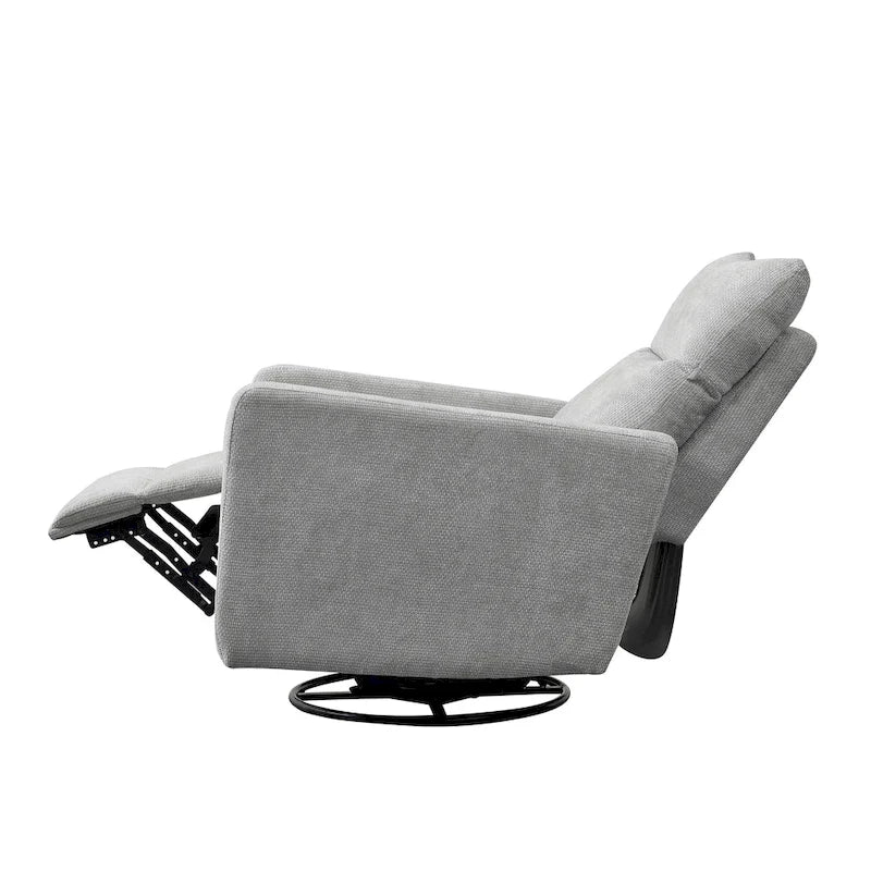33.5-Inch Power Swivel Glider Recliner with USB Charger