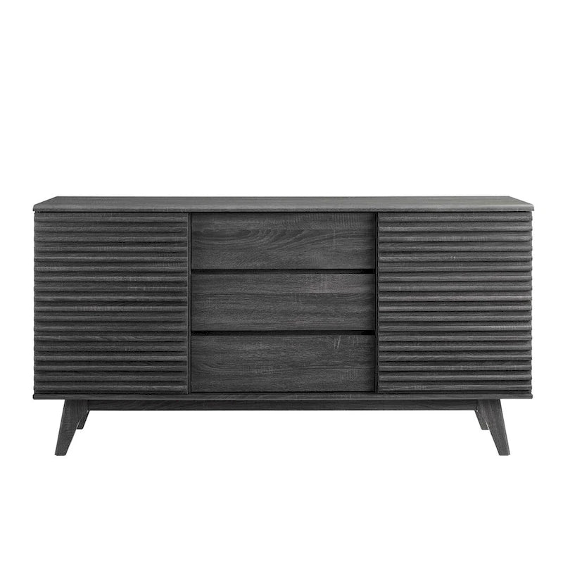 63-Inch Mid-Century Sideboard Buffet Table or TV Stand