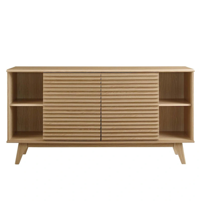 63-Inch Mid-Century Sideboard Buffet Table or TV Stand