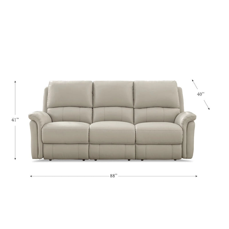 Erindale Zero Gravity Power Recline Sofa - Top Grain Leather