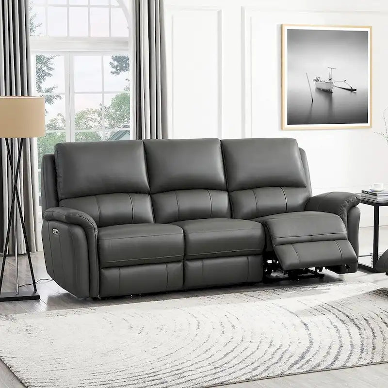 Erindale Zero Gravity Power Recline Sofa - Top Grain Leather