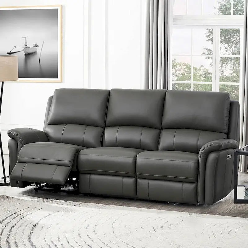 Erindale Zero Gravity Power Recline Sofa - Top Grain Leather