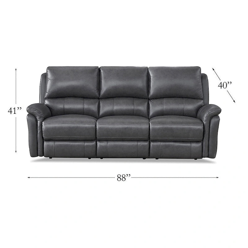 Erindale Zero Gravity Power Recline Sofa - Top Grain Leather