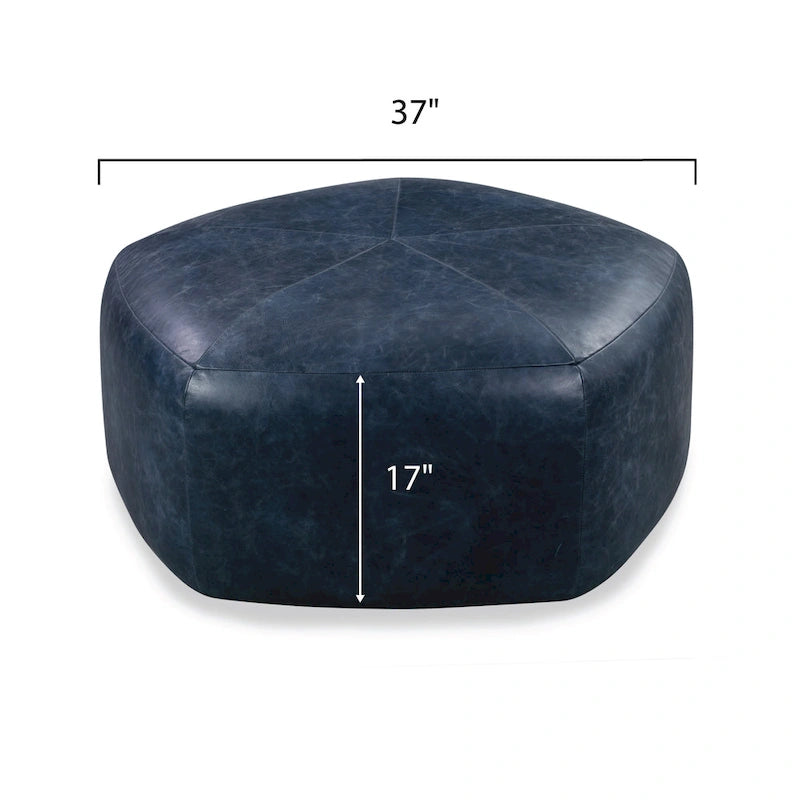 Porto Ottoman - Full Grain Genuine Italian Leather