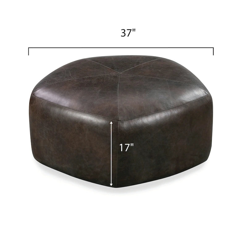 Porto Ottoman - Full Grain Genuine Italian Leather