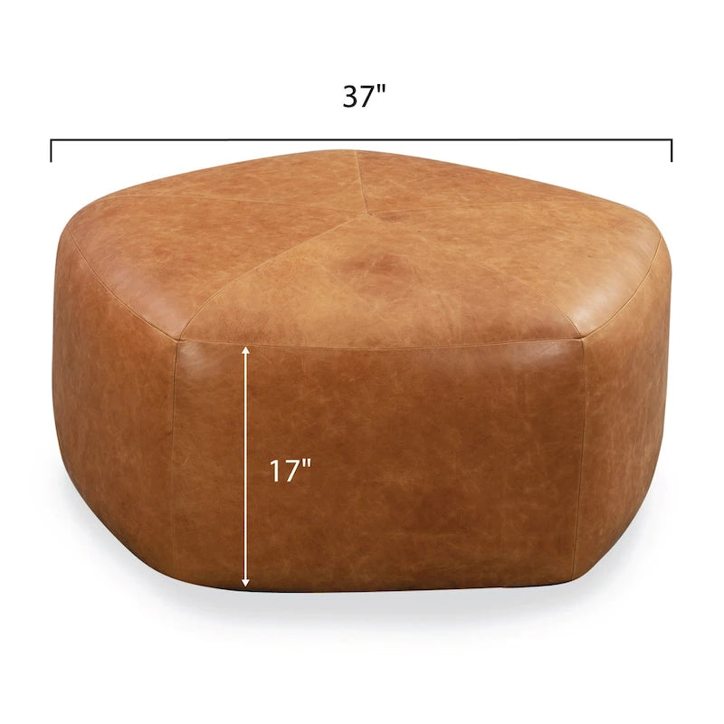 Porto Ottoman - Full Grain Genuine Italian Leather