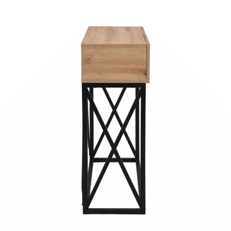 43.31 Luxury Wood Sofa Table, Industrial Console Table for Entryway, Hallway Tables with Two Drawers for Living Room