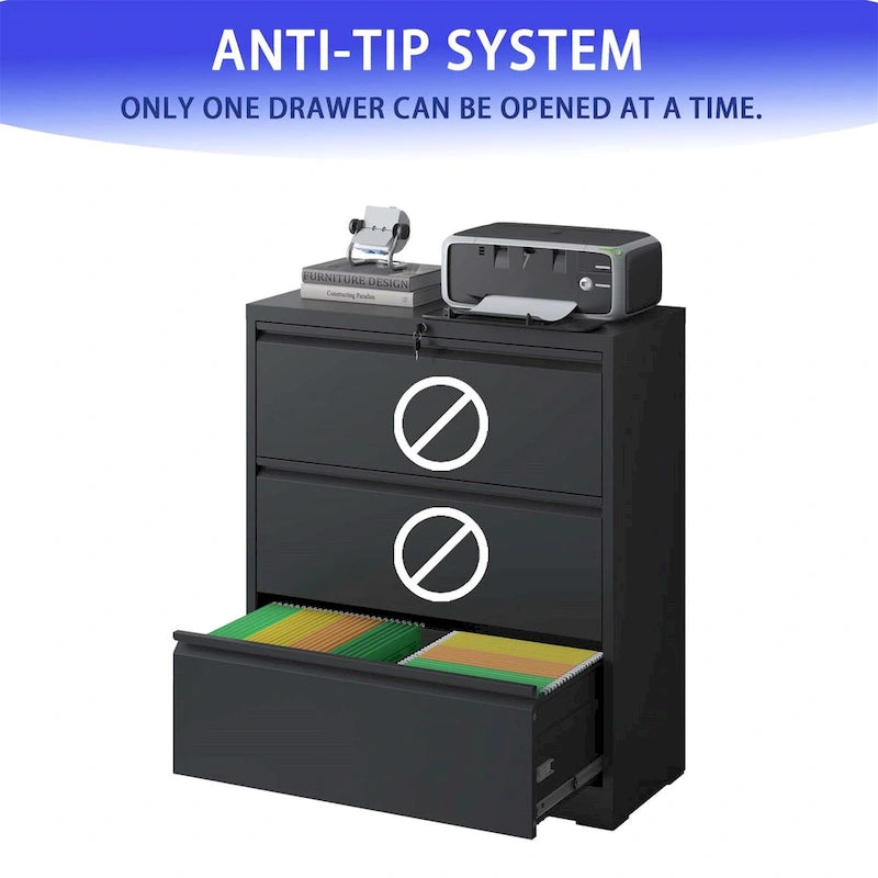 Lateral File Cabinet 3 Drawer