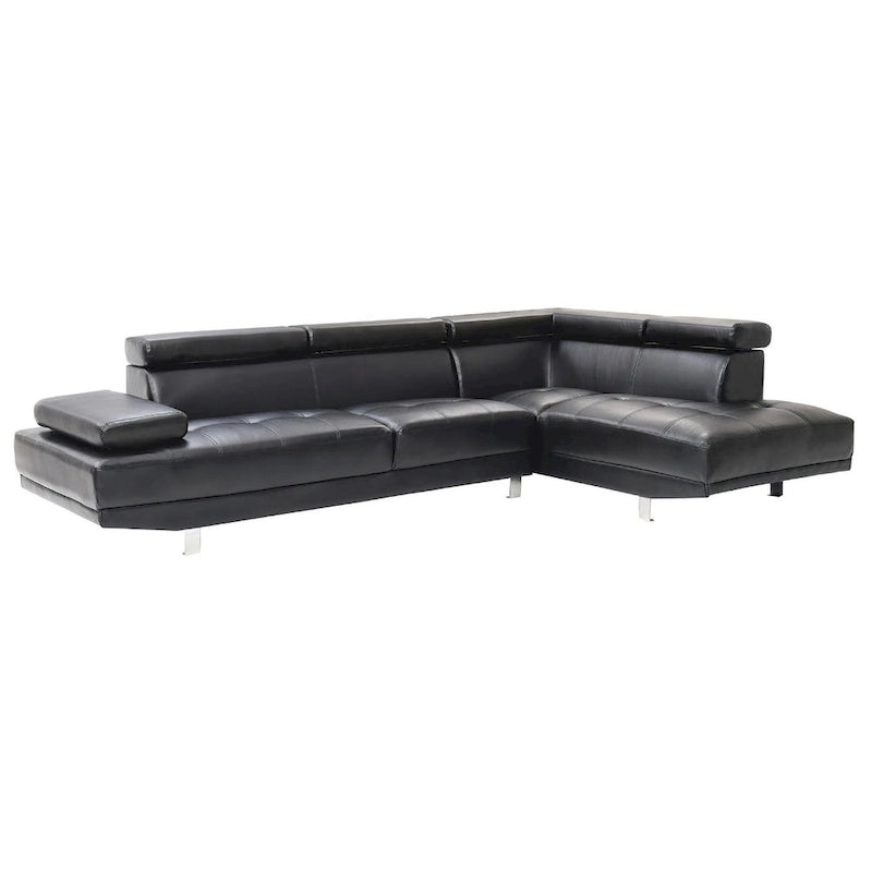 Canapé sectionnel en L 2 pièces en similicuir Riveredge de 277 cm de large - 76L x 109W x 28H