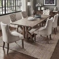 Ensemble de salle à manger 7 pièces en bois recyclé Paloma Farmhouse par iNSPIRE Q Artisan