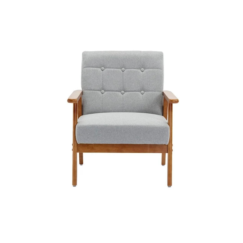 Ensemble de 2 Fauteuils d'Appoint avec Table d'appoint Fauteuil pour Salon Chambre Bureau - 78cm(H) * 64.5cm(L) * 71cm(P)