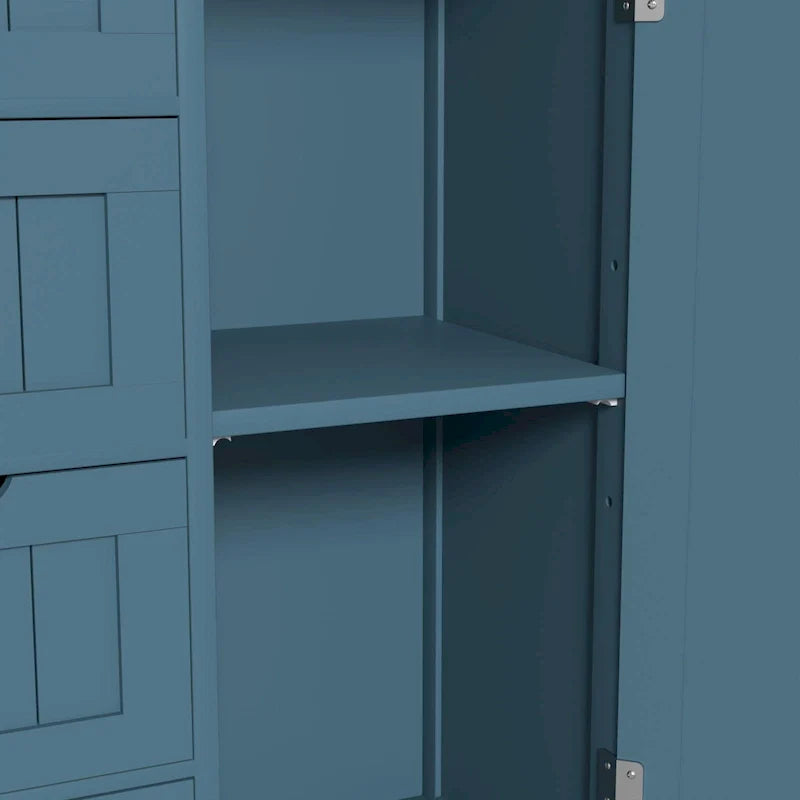 Meuble de rangement sur pied pour salle de bain VEIKOUS avec 4 tiroirs