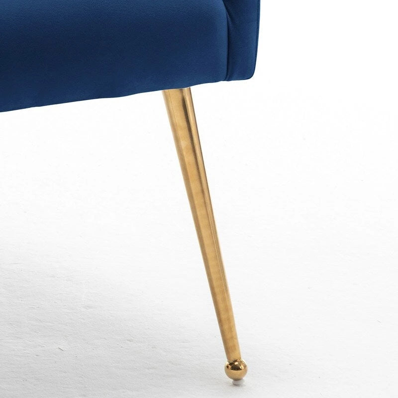 SEYNAR Lot de 8 chaises de salle à manger modernes en velours glamour, chaise de coiffeuse capitonnée pour salon (sans table)