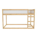 Lit enfant convertible 3-en-1 Max & Finn Saffiano, naturel/blanc