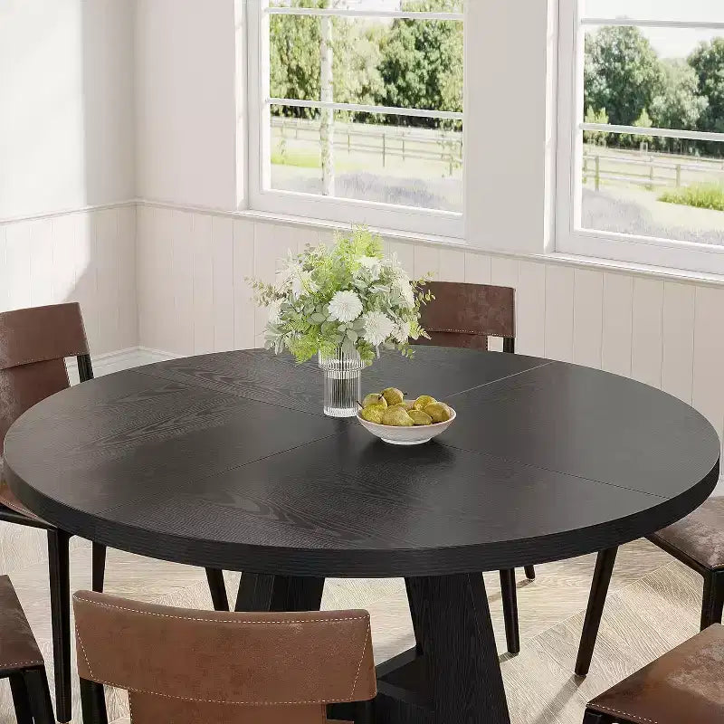 Table à manger ronde de 120 cm pour 4 personnes