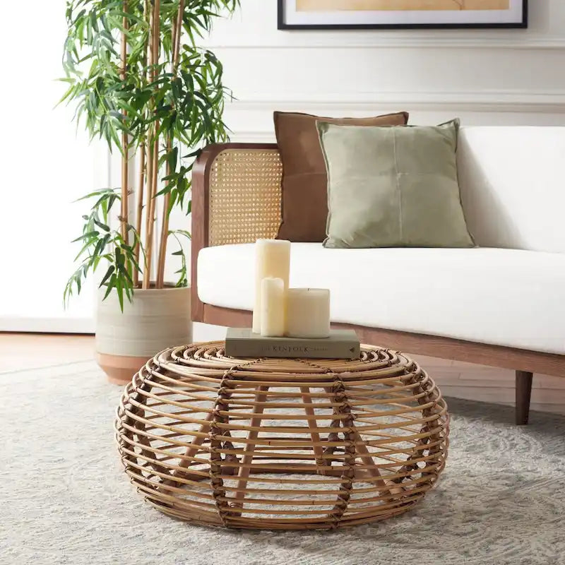 Table Basse Ronde SAFAVIEH Lockie - 30 L x 30 P x 16 H - 30Lx30Px16H