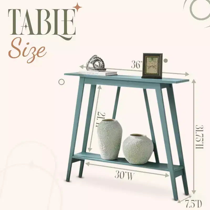 Kings Brand Furniture – Console étroite avec étagère de rangement pour couloir, entrée, vestibule, salon