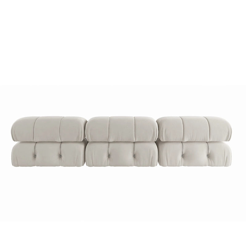 Canapé modulable réversible 3 places en velours