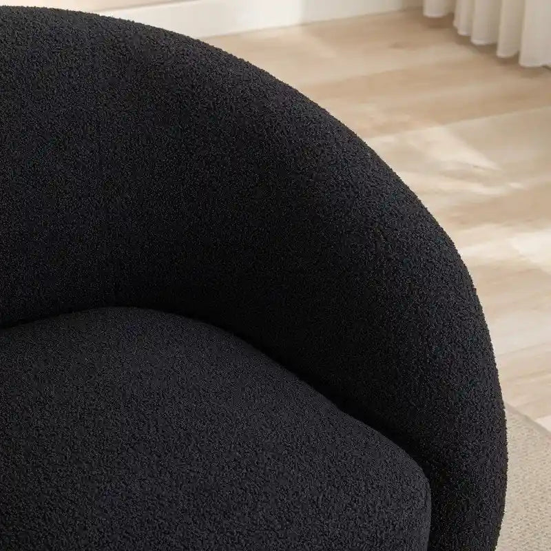Lot de 2 fauteuils d'appoint pivotants à 360° SEYNAR Modern Glam Rembourrés