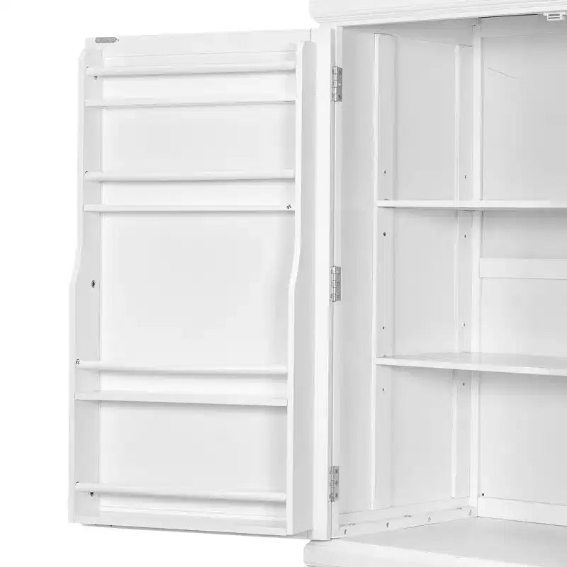 Garde-manger de cuisine autoportant Whisen 73 avec tiroirs et étagères réglables pour le rangement et l'organisation dans la salle à manger ou la cuisine