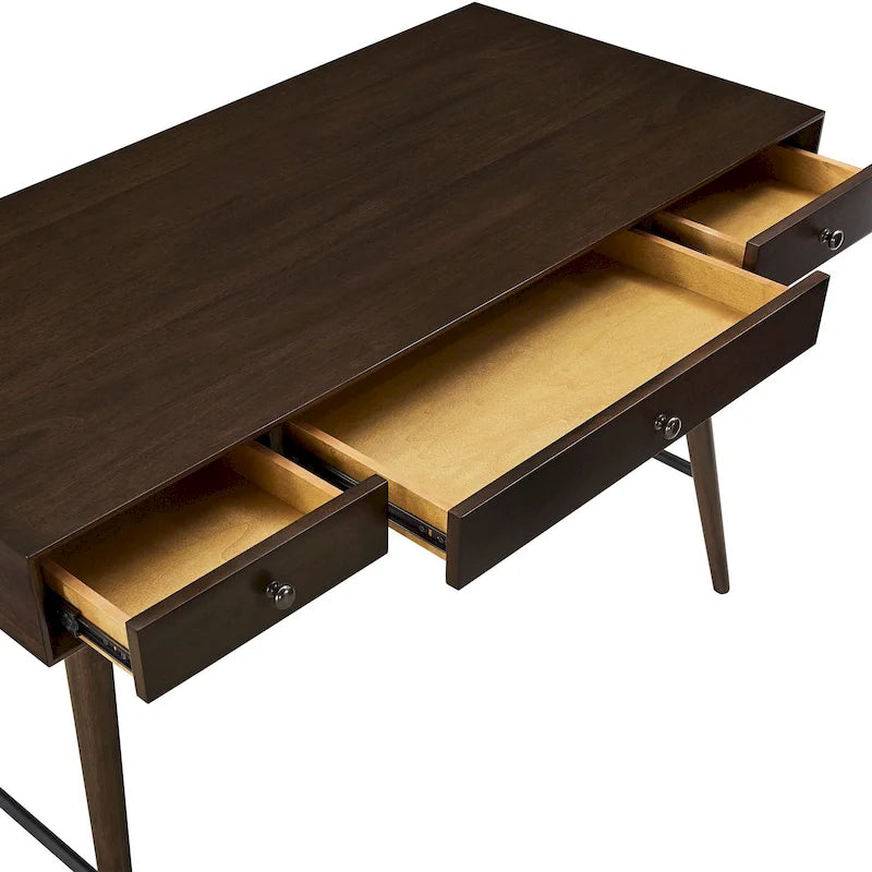 Bureau Aksel en bois à 3 tiroirs par iNSPIRE Q Modern